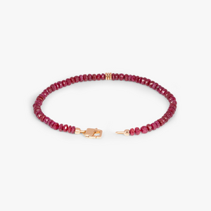 Precious Stone bracelet with ruby in 18k rose gold (UK) 3