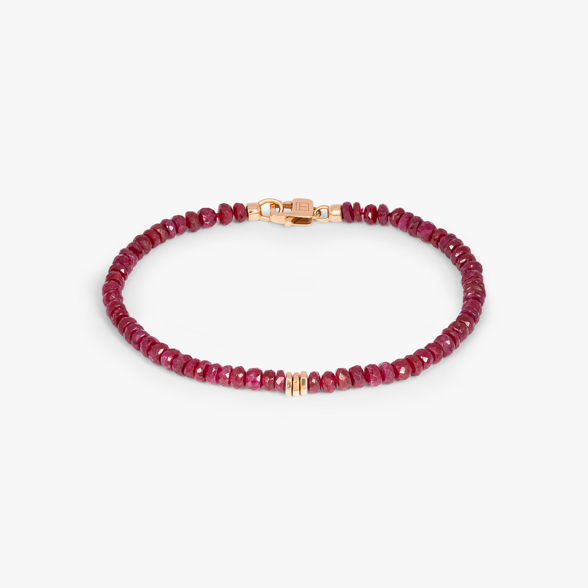 Precious Stone Bracelet Ruby 18K Rose Gold
