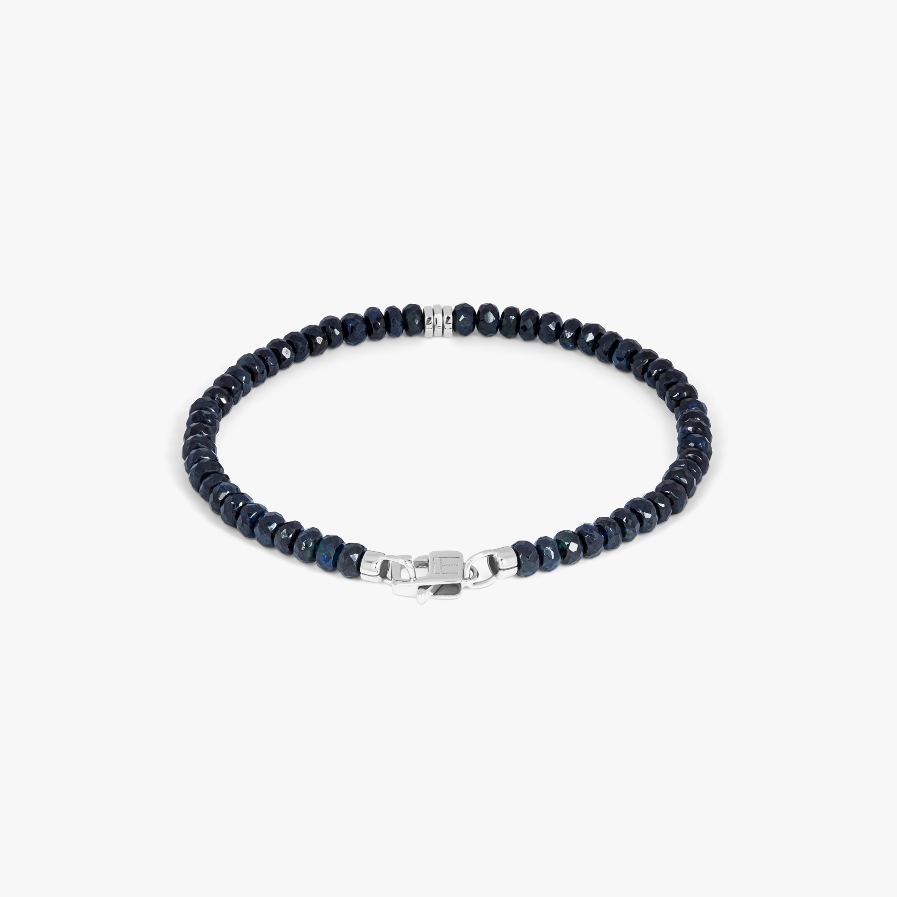 Precious Stone bracelet with sapphire in 18k white gold (UK) 2