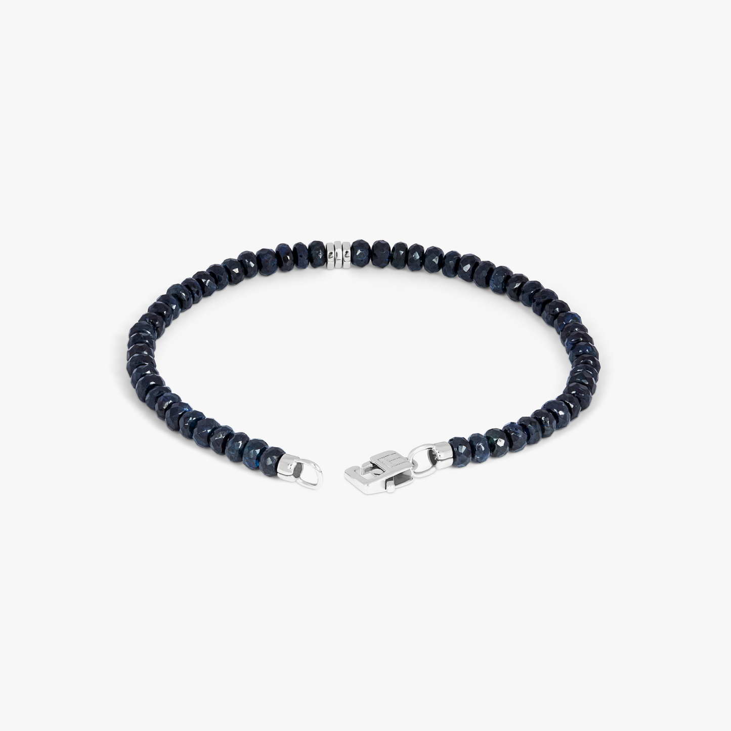 Precious Stone bracelet with sapphire in 18k white gold (UK) 3