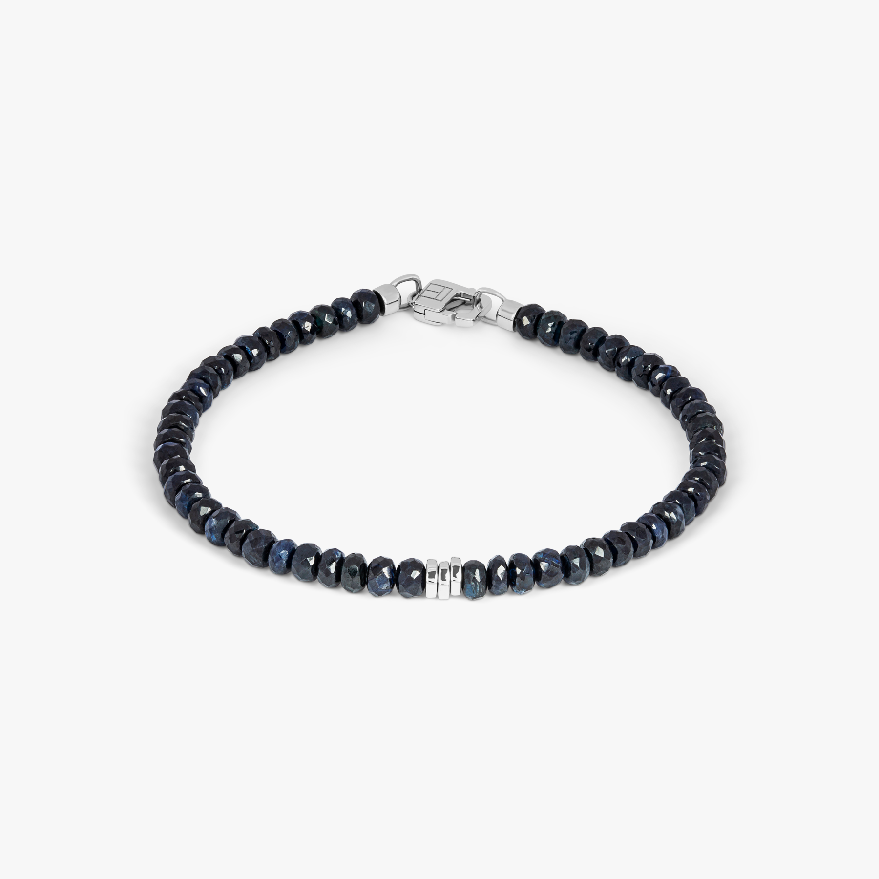 Precious Stone bracelet with sapphire in 18k white gold (UK) 1