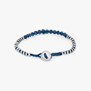 Pulse bracelet with sapphire in sterling silver (UK) 2