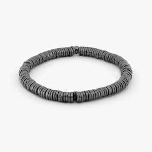 Pure Disc Expandable bracelet in black rhodium plated silver (UK) 3