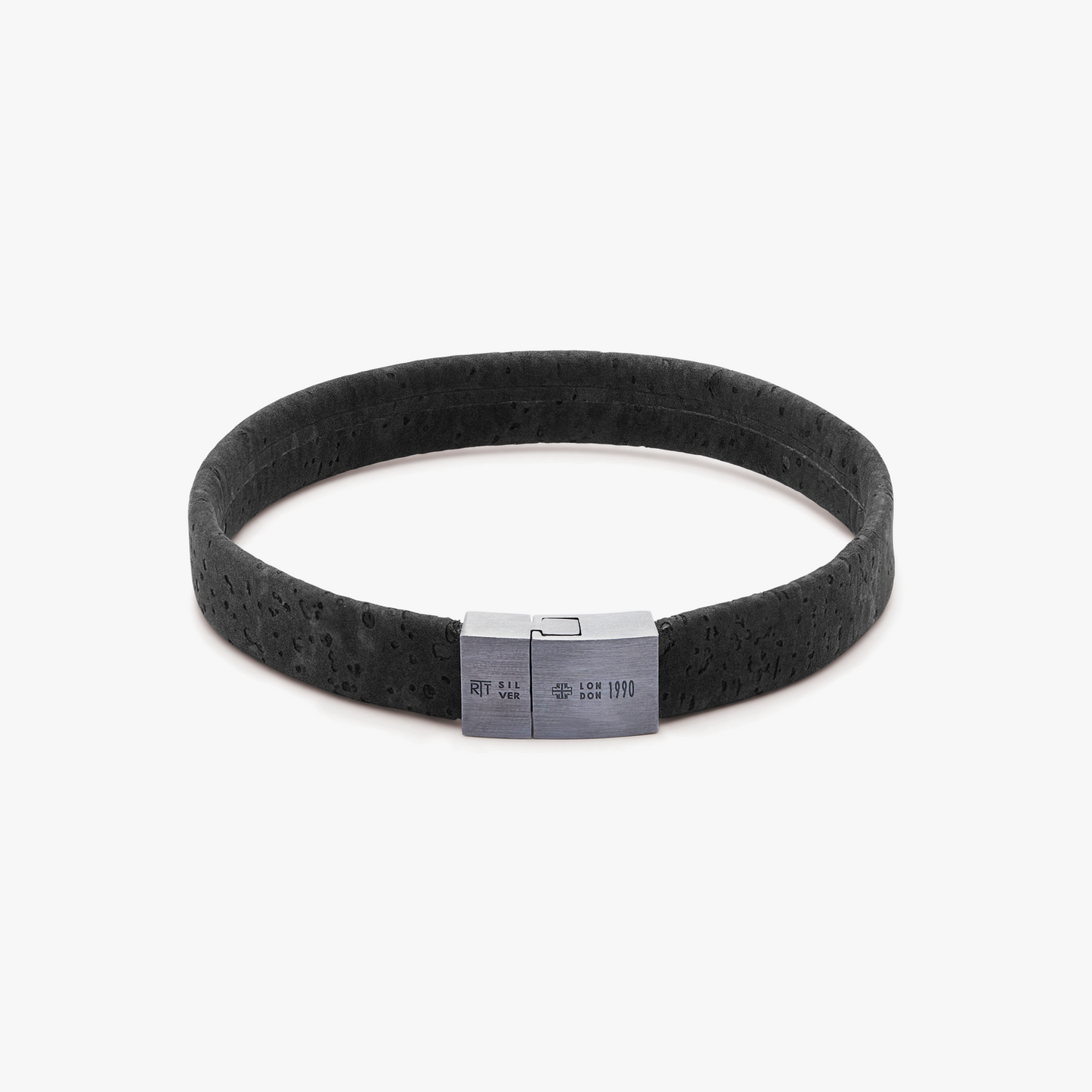 Oporto Slide bracelet in black cork (UK) 1