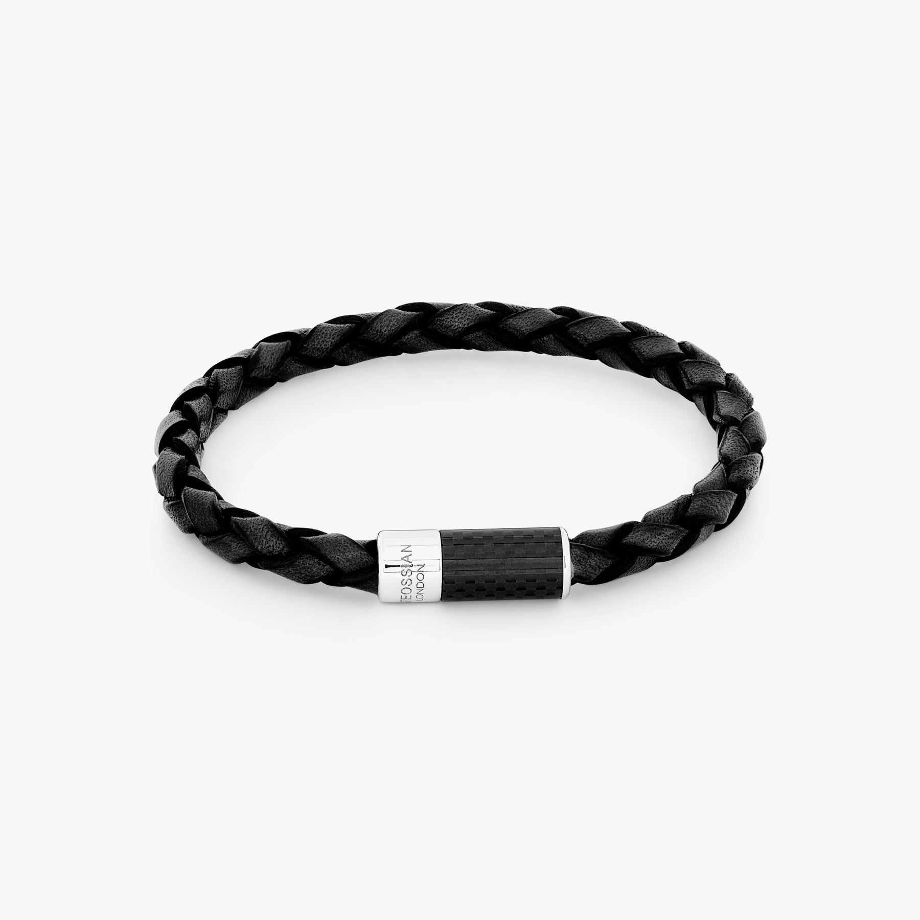 Carbon Pop bracelet leather carbon fibre