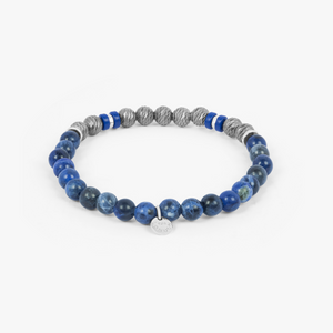 Argento Graffiato bracelet with sodalite in rhodium-plated sterling silver (UK) 3