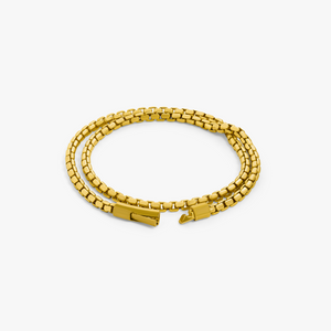 Graffiato Catena bracelet in yellow gold plated sterling silver