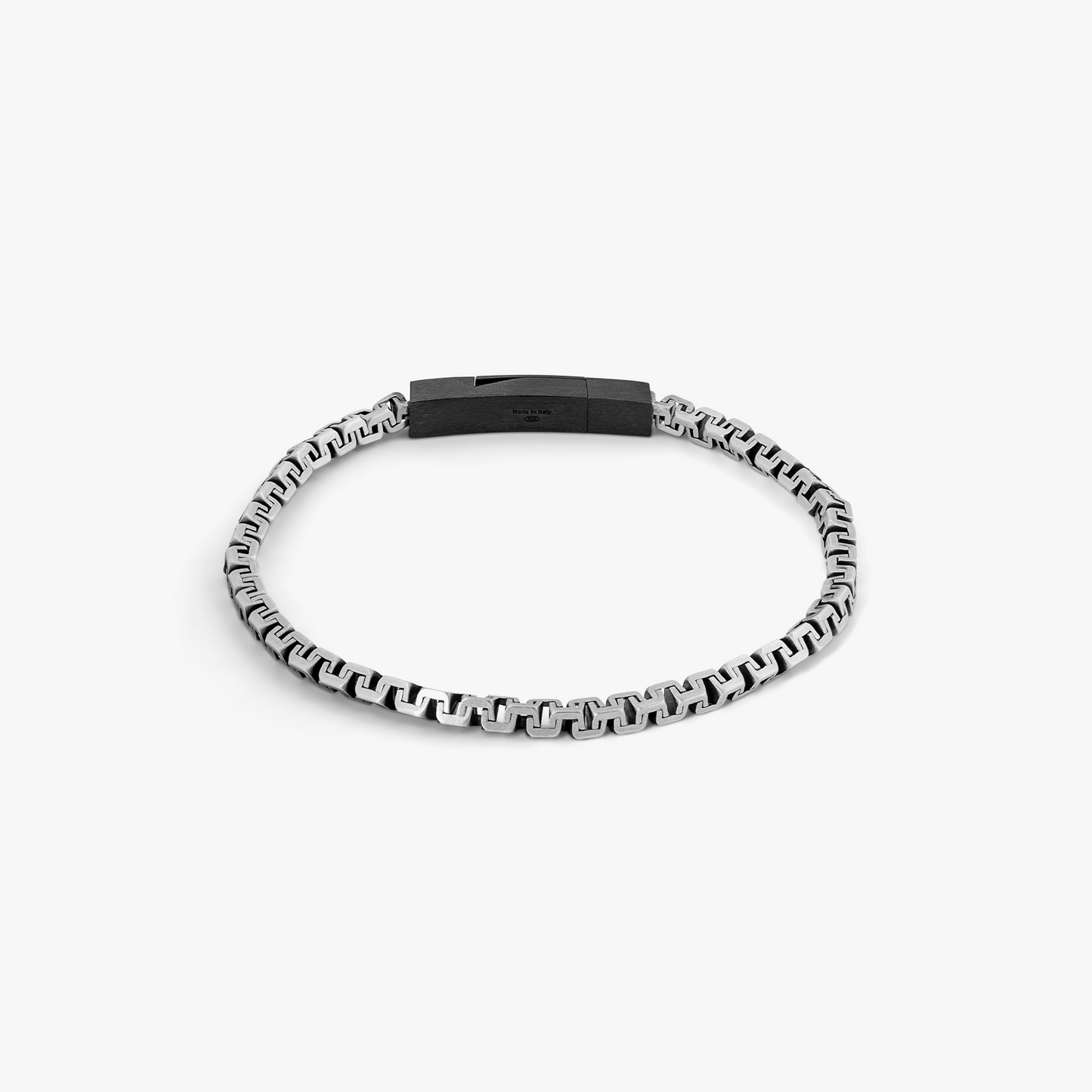 Rhodium plated sterling silver Hellenica bracelet