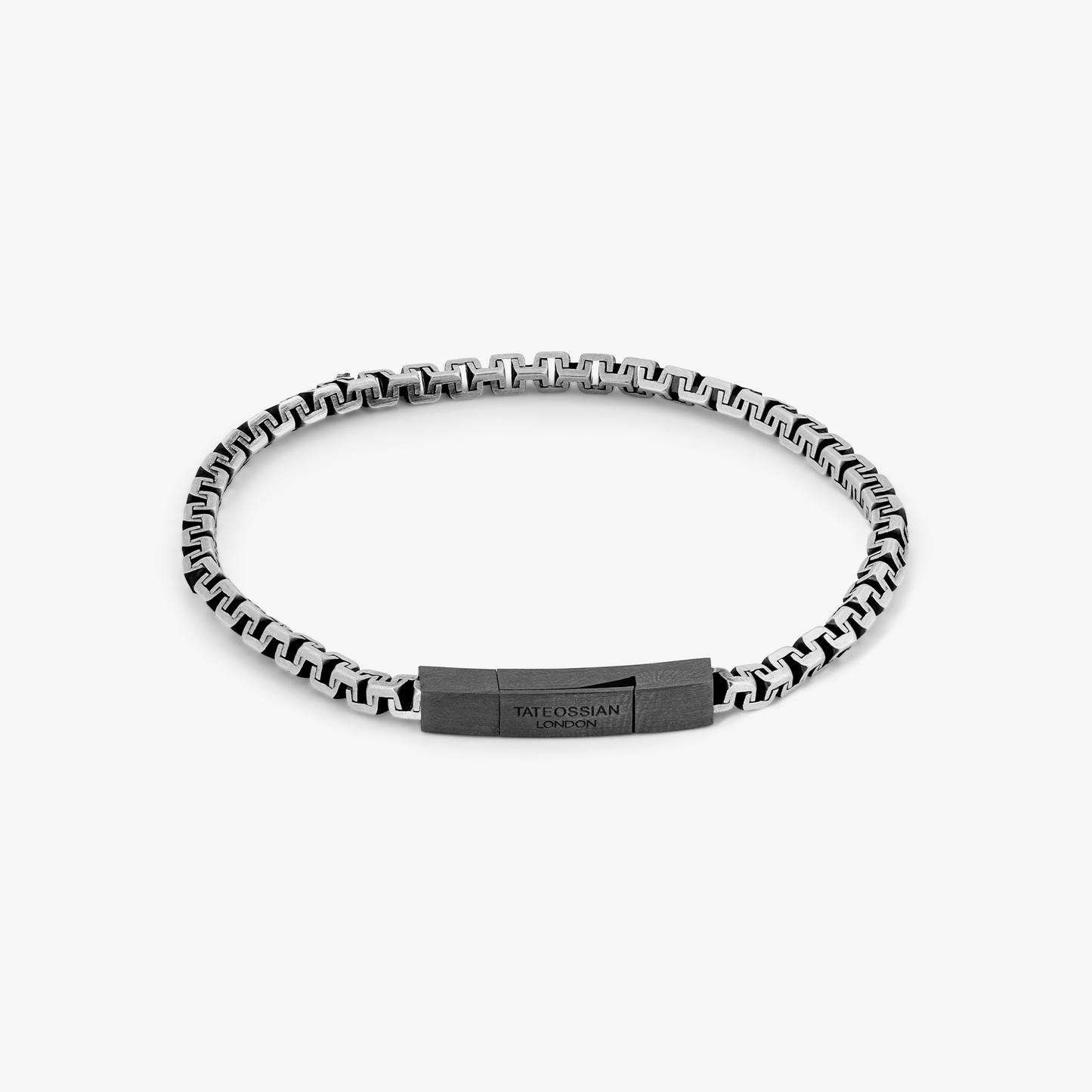 Rhodium plated sterling silver Hellenica bracelet