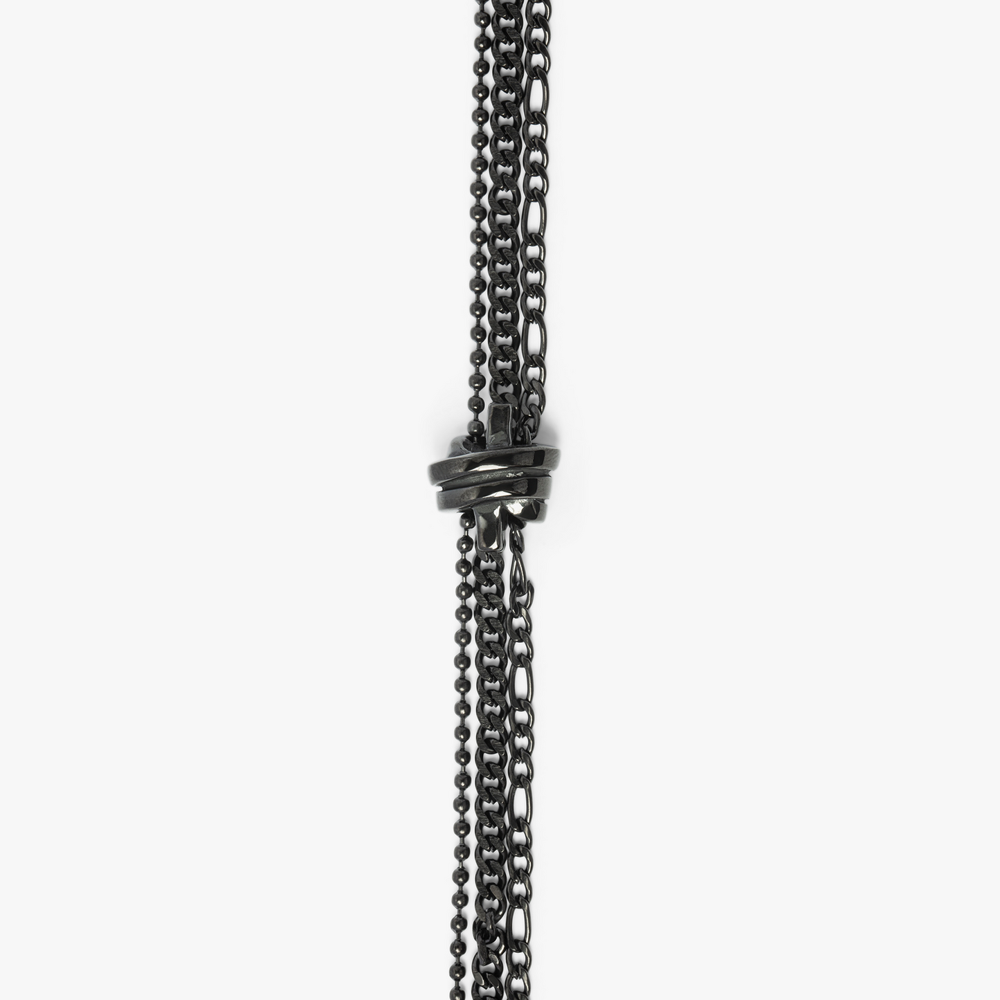 THOMPSON Black IP Twisted Knot bracelet