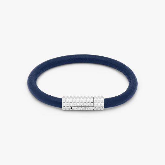 Blue leather Diamond Giza bracelet