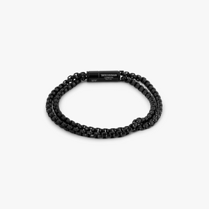 Black IP plated stainless steel Pop Elements bangle