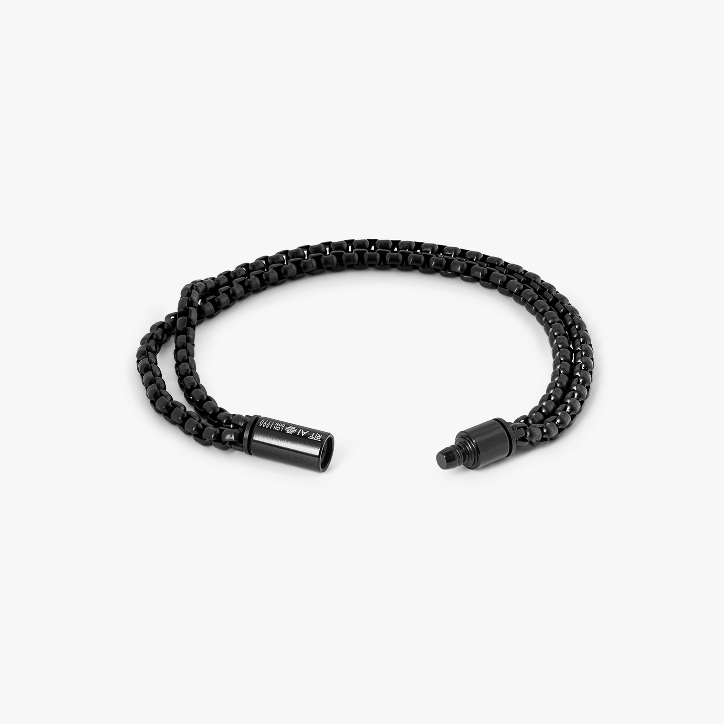 Pop Elements Bracelet In Black IP Plated Stainless Steel