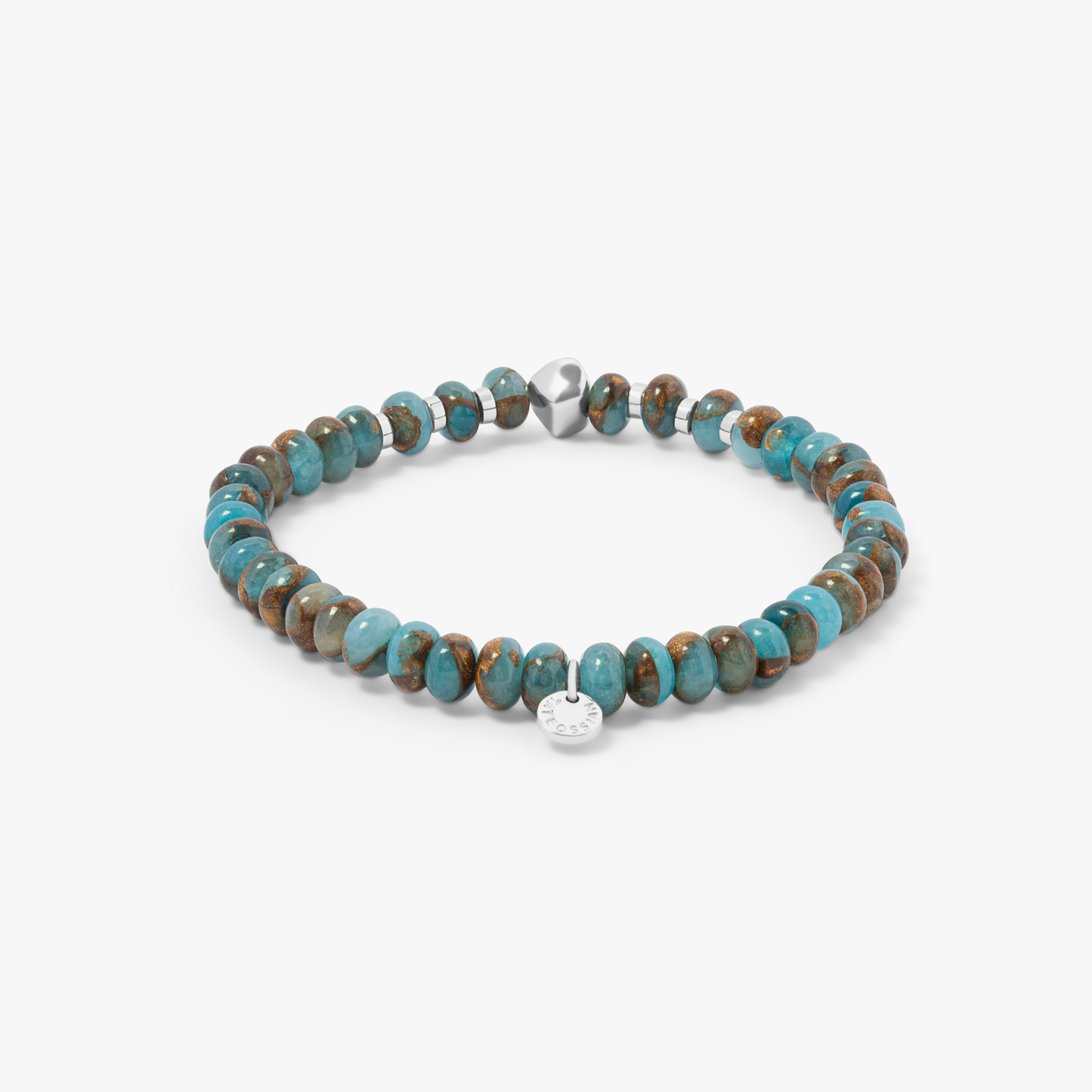 Nepal Nugget Beaded Bracelet With Blue Jasper