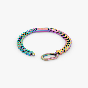 Iridescent stainless steel Kaleidoscope Amulet bracelet