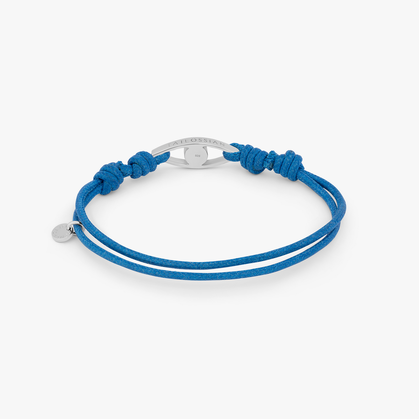 Evil Eye Cord Bracelet In Blue