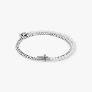 Silver Freshwater Pearl Sterling Silver Ipanema Bracelet