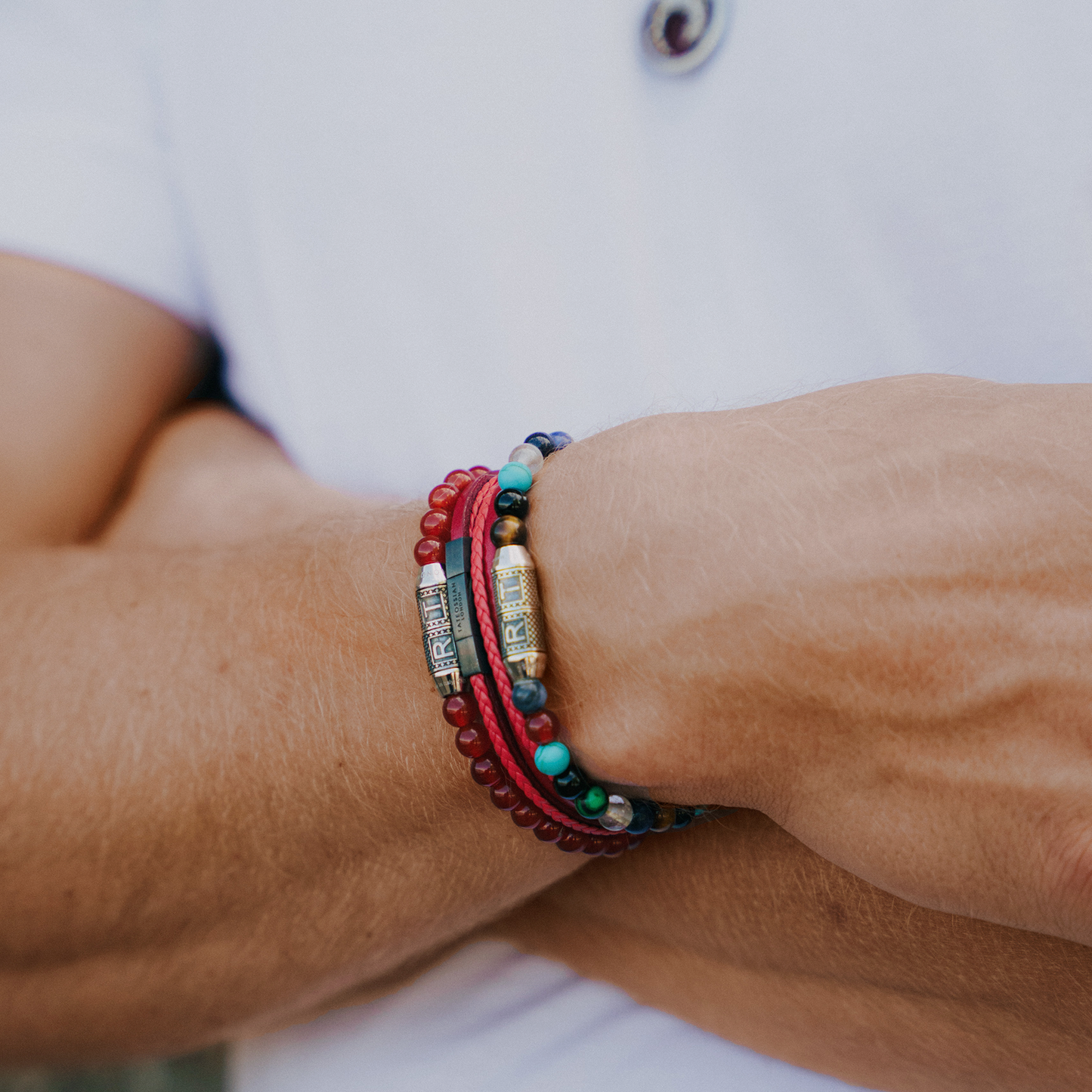 Lucky Me Beaded Bracelet In Multi-Colour