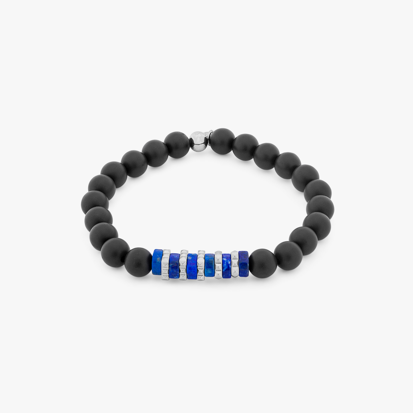 Giza Bracelet In Blue Sodalite With Stainless Steel 