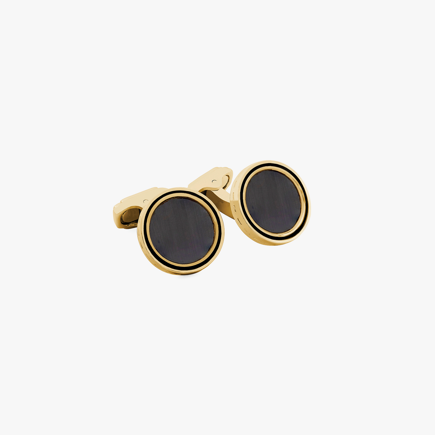 THOMPSON Tambor cufflinks in black (UK) 1