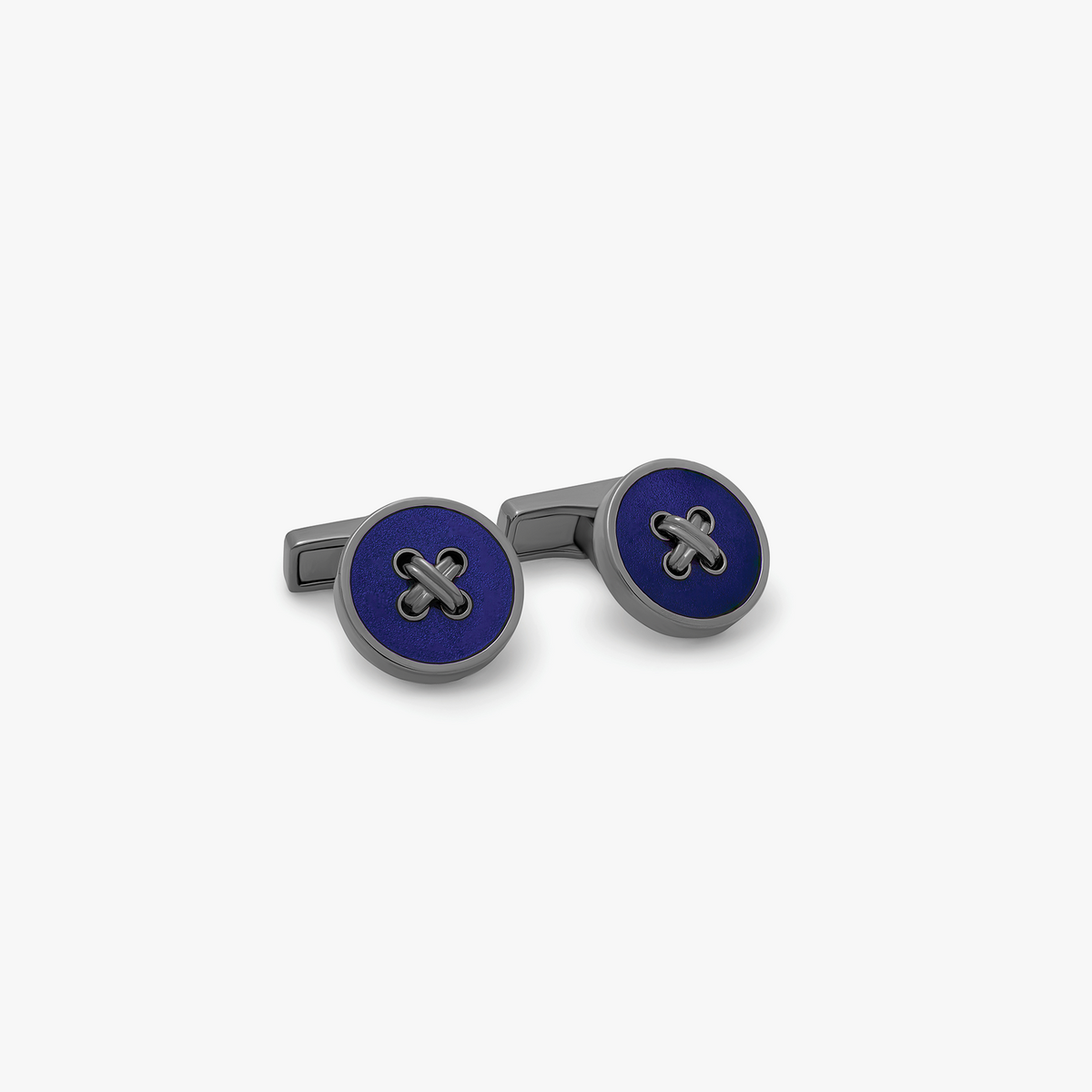 Tambor Button cufflinks enamel