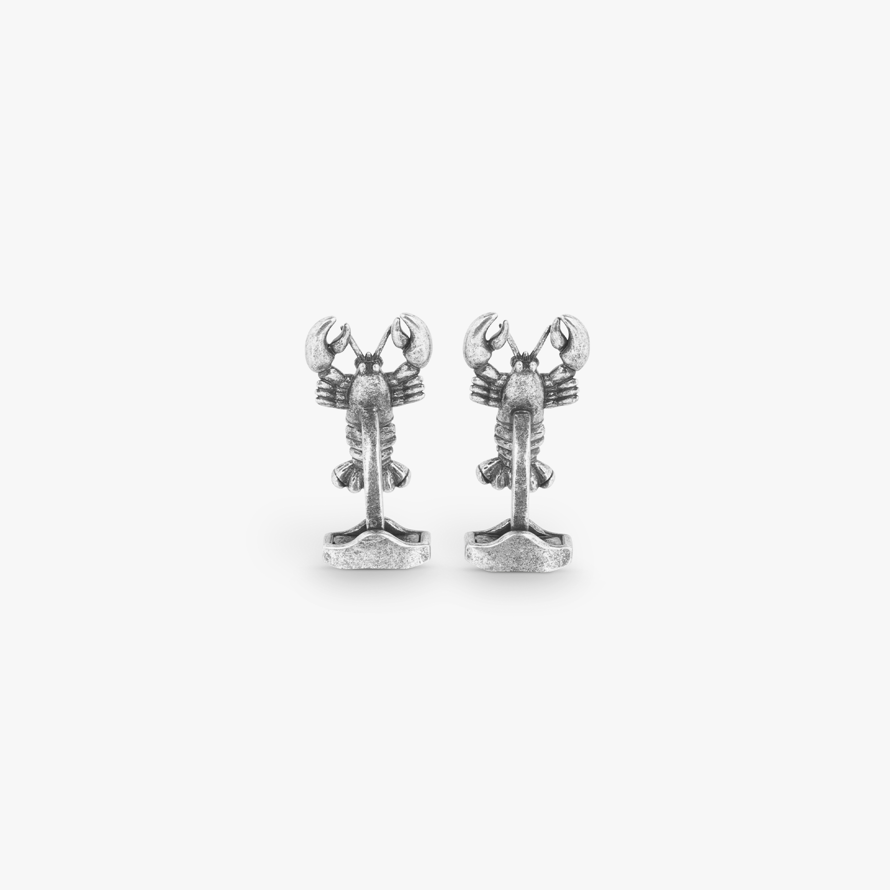 Lobster Mechanical Cufflinks With Yellow Swarovski Elements