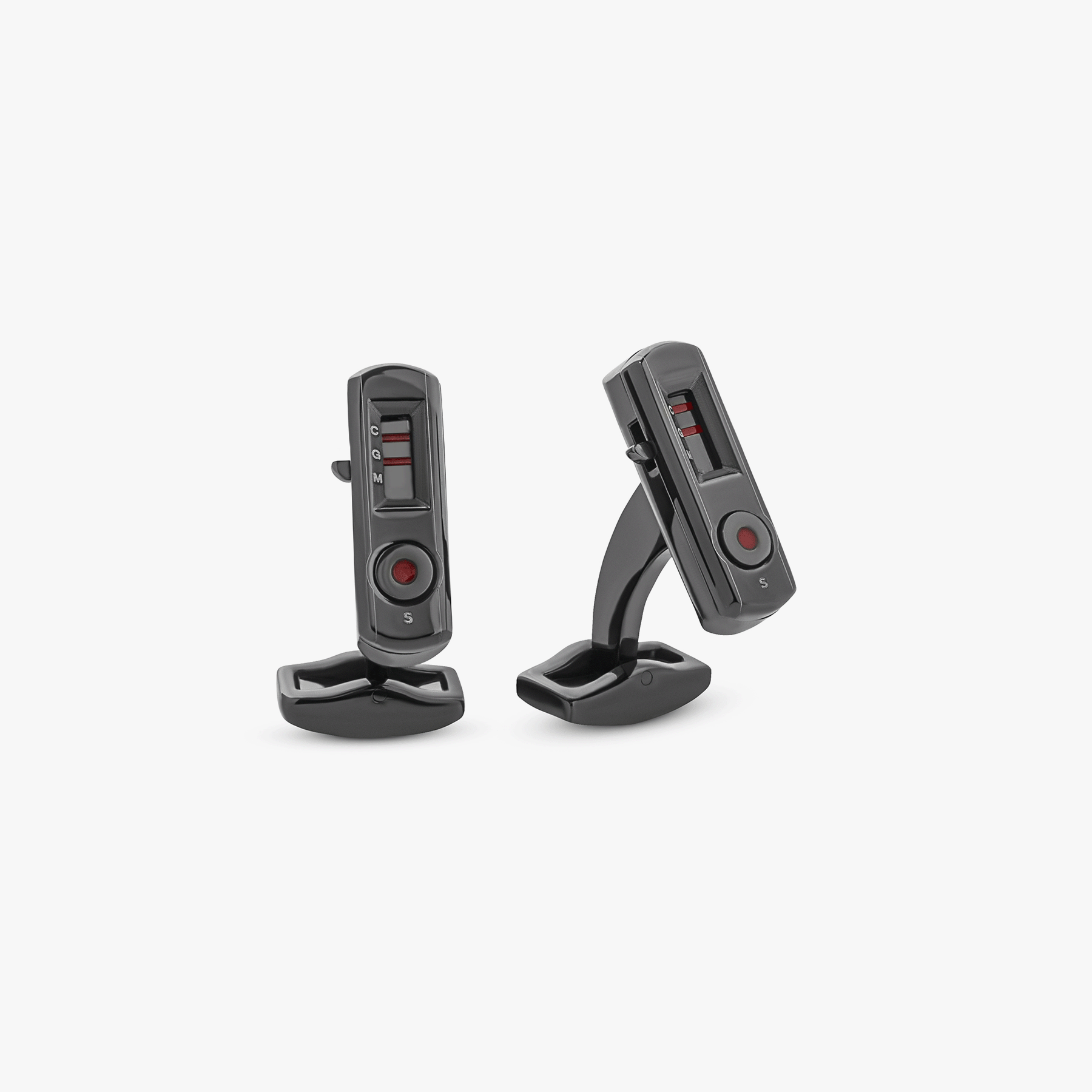Black IP steel Antibody cufflinks