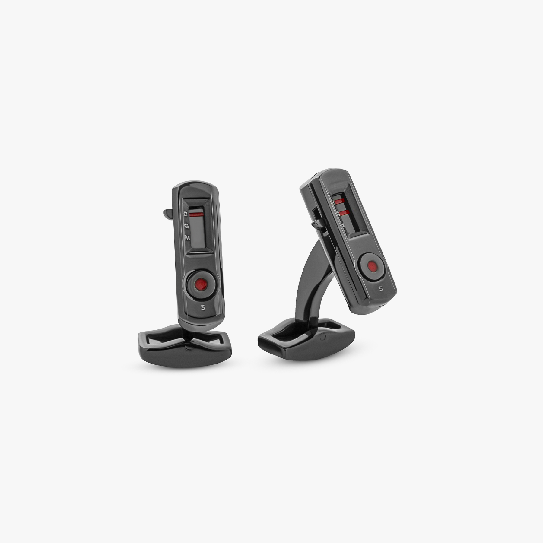 Black IP steel Antibody cufflinks