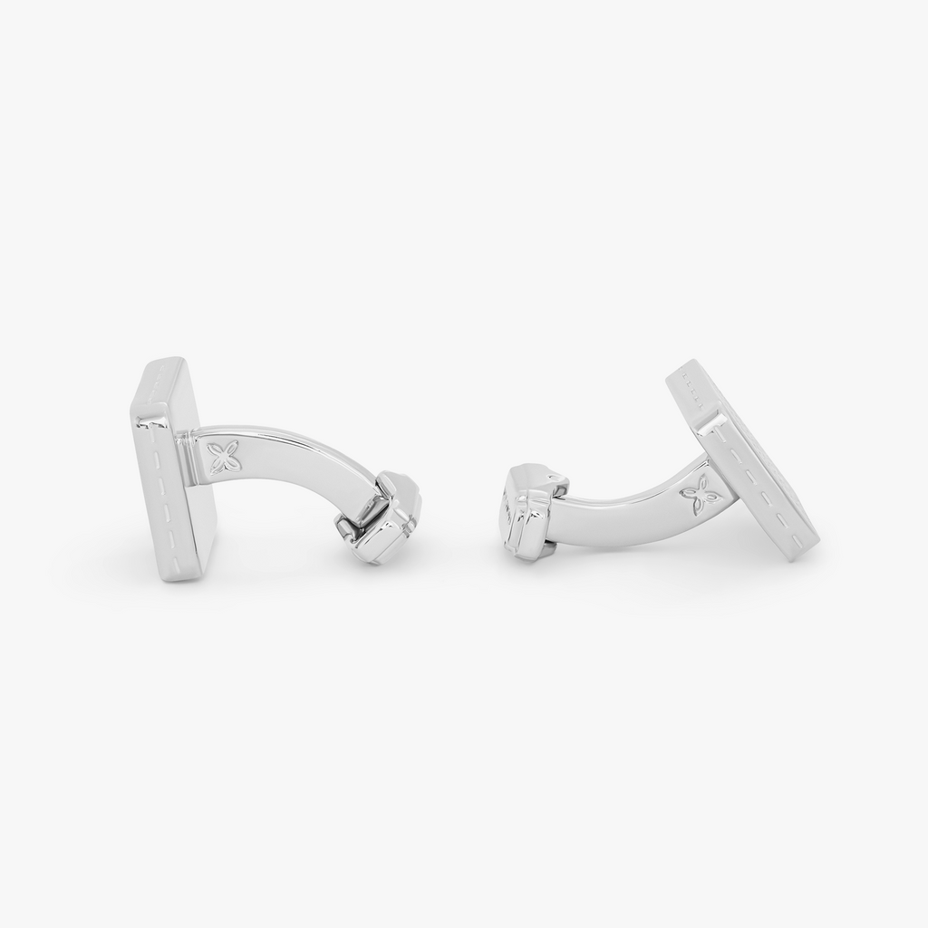 Thompson Silver Palladium Plated Metalico Energy Cufflinks – Tateossian