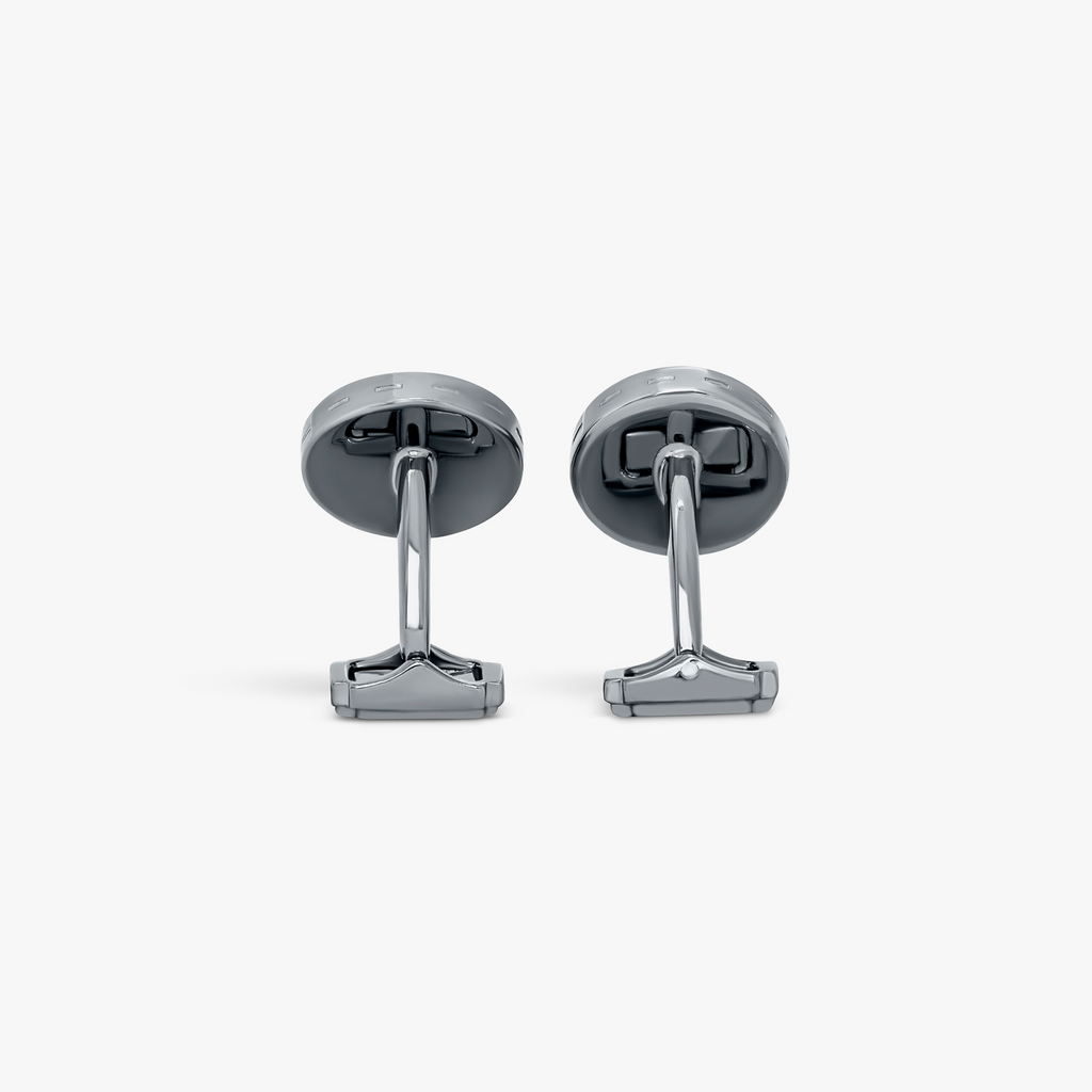 Thompson Black Gunmetal Plated Crane Cufflinks  