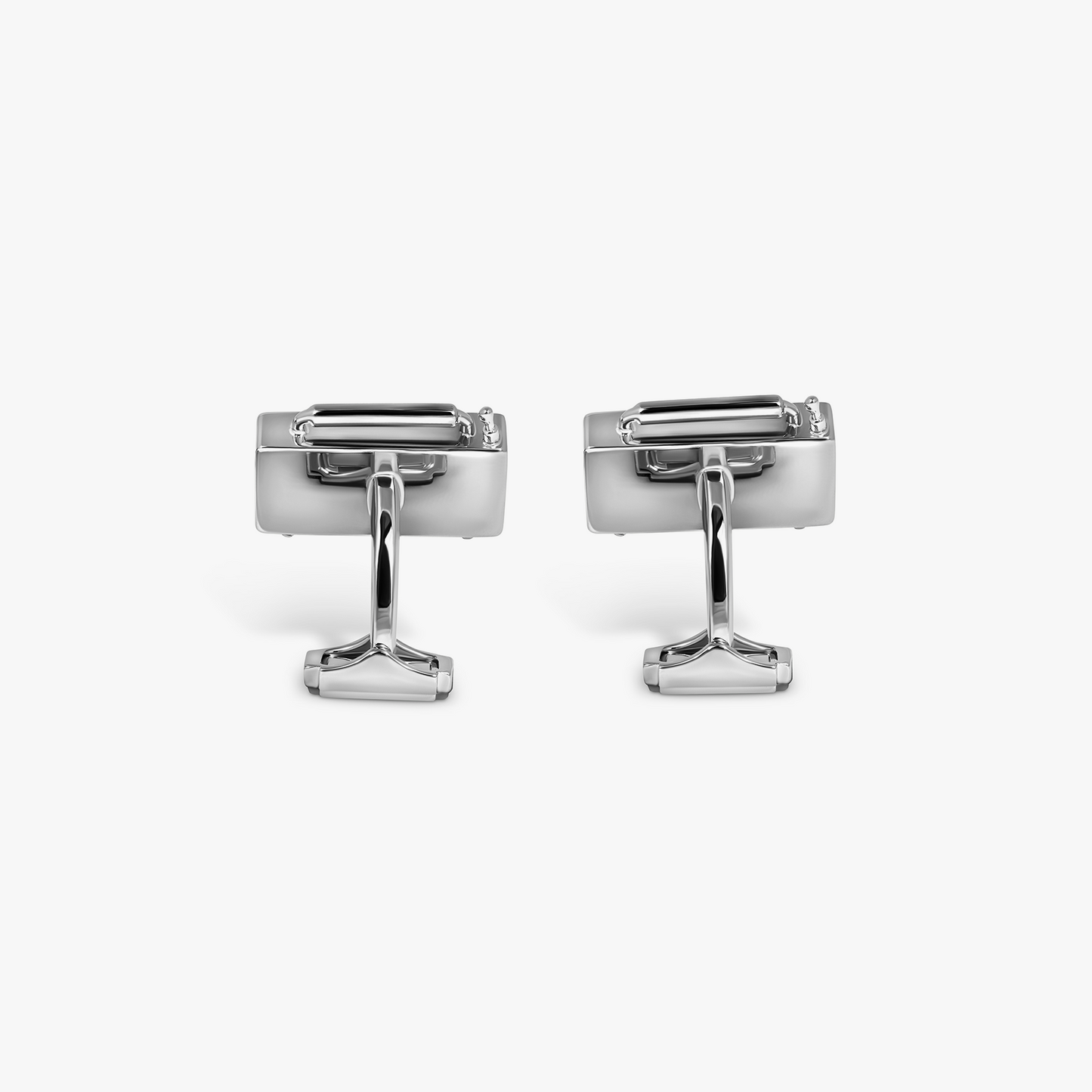 THOMPSON Vintage Radio Cufflinks In Palladium Plated