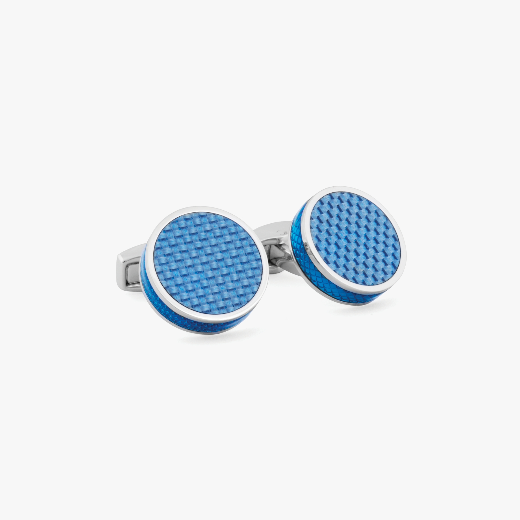 Geometric Cufflinks Palladium Plated Enamel