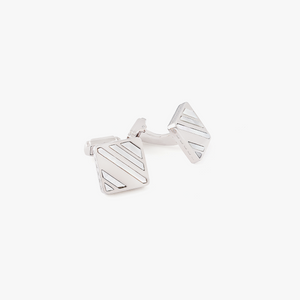 THOMPSON Slash cufflinks with white mother of pearl (UK) 1