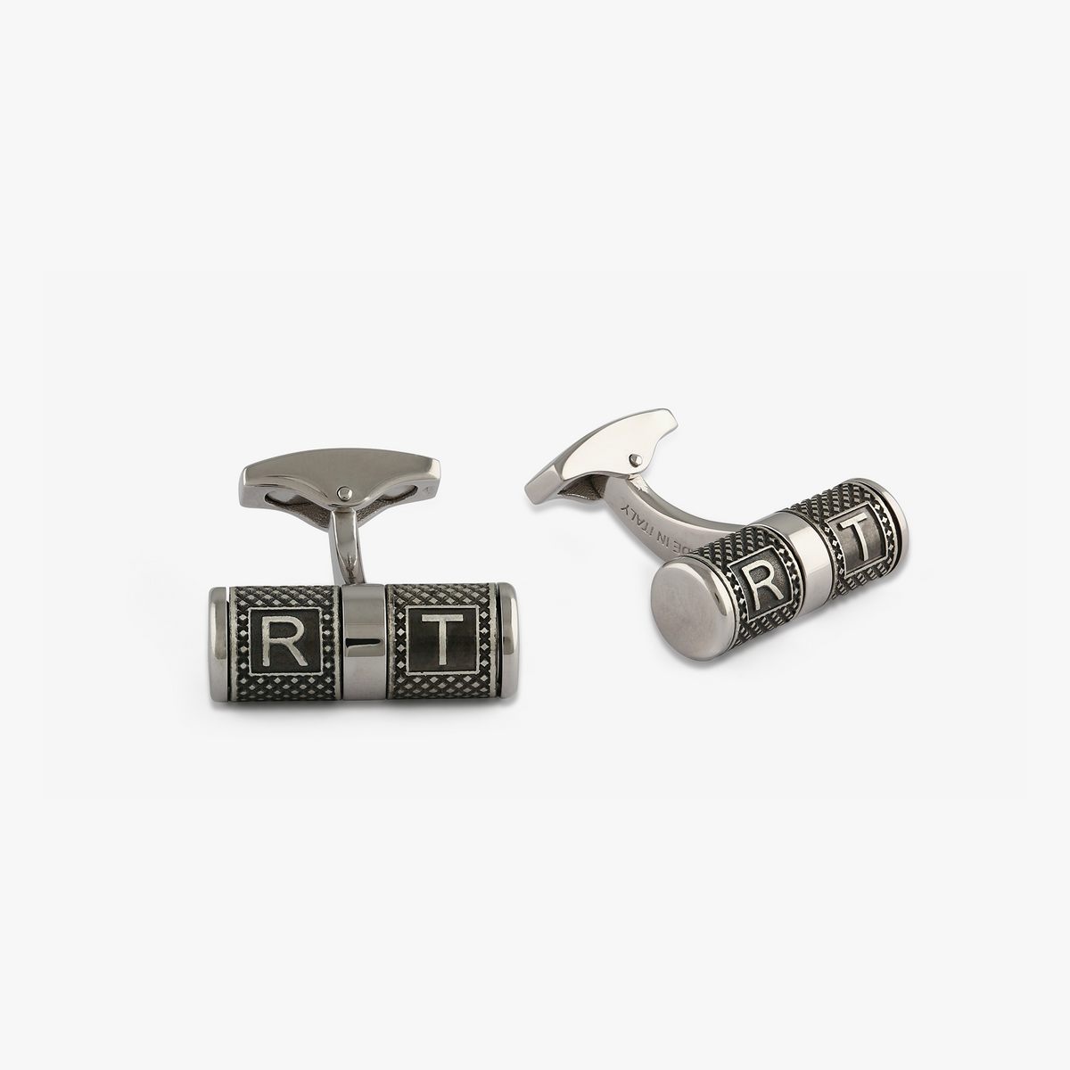 Lucky Me Cufflinks Rhodium Plated