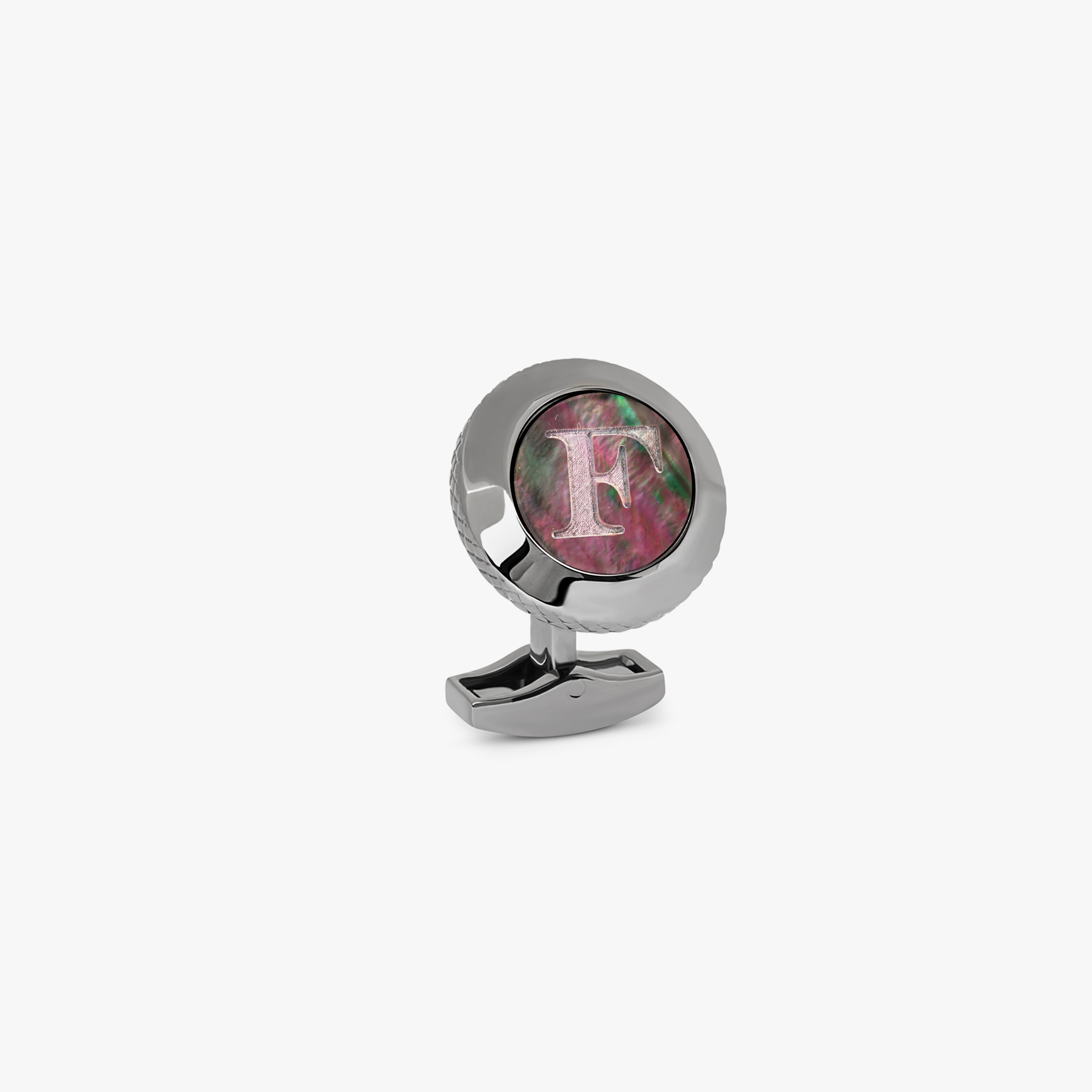 Personalised Single Initial Cufflink F