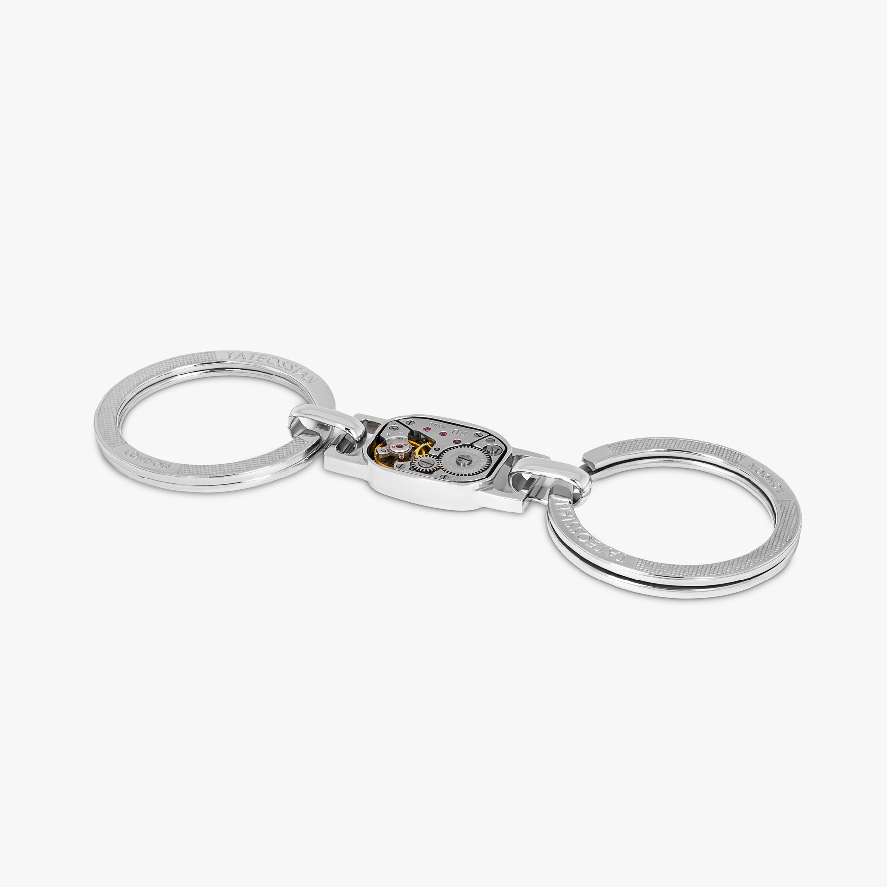 Tonneau Skeleton keyring rhodium finish