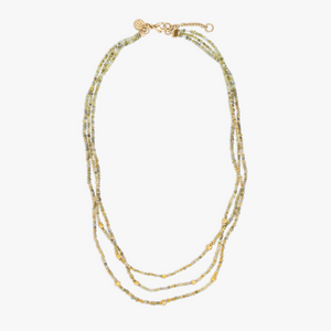 Rough yellow diamond necklace with 18k gold
