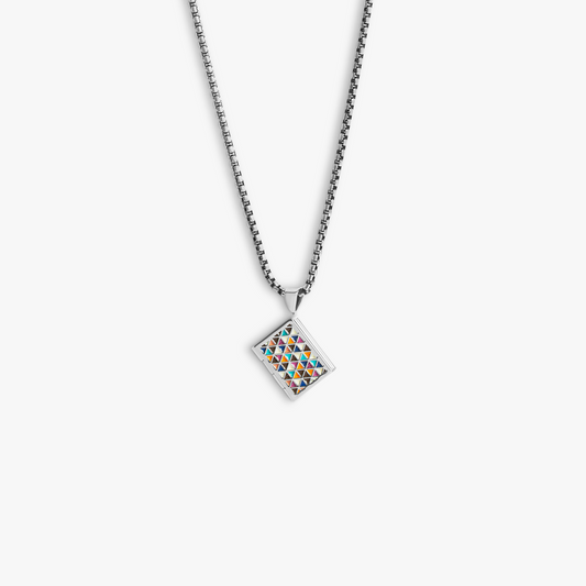 THOMPSON Journal necklace with multi enamel