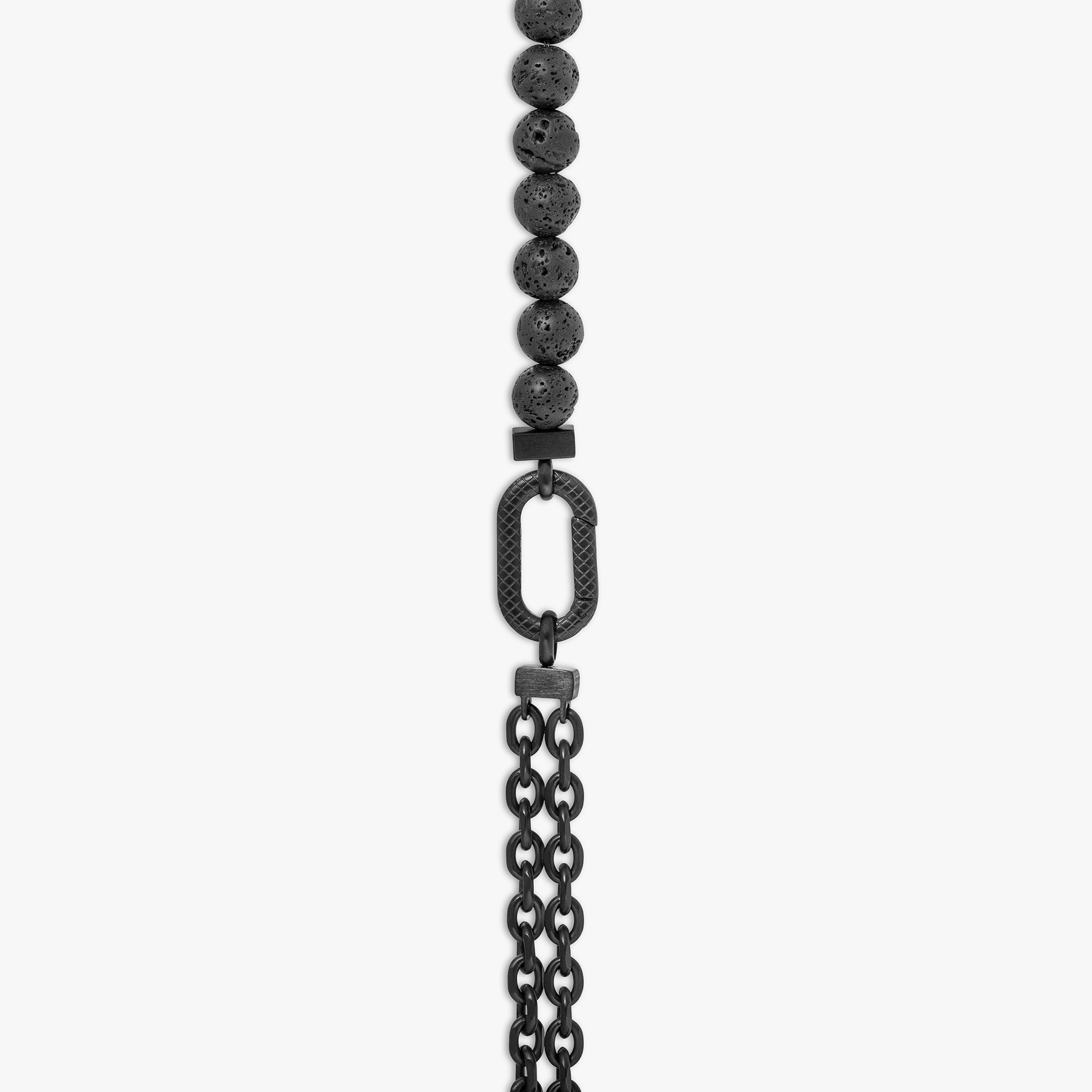 IP Black Plated Stainless Steel Catena Isaac Necklace