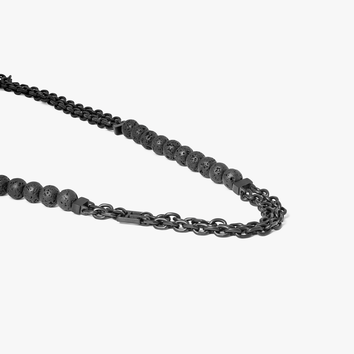 IP Black Plated Stainless Steel Catena Isaac Necklace