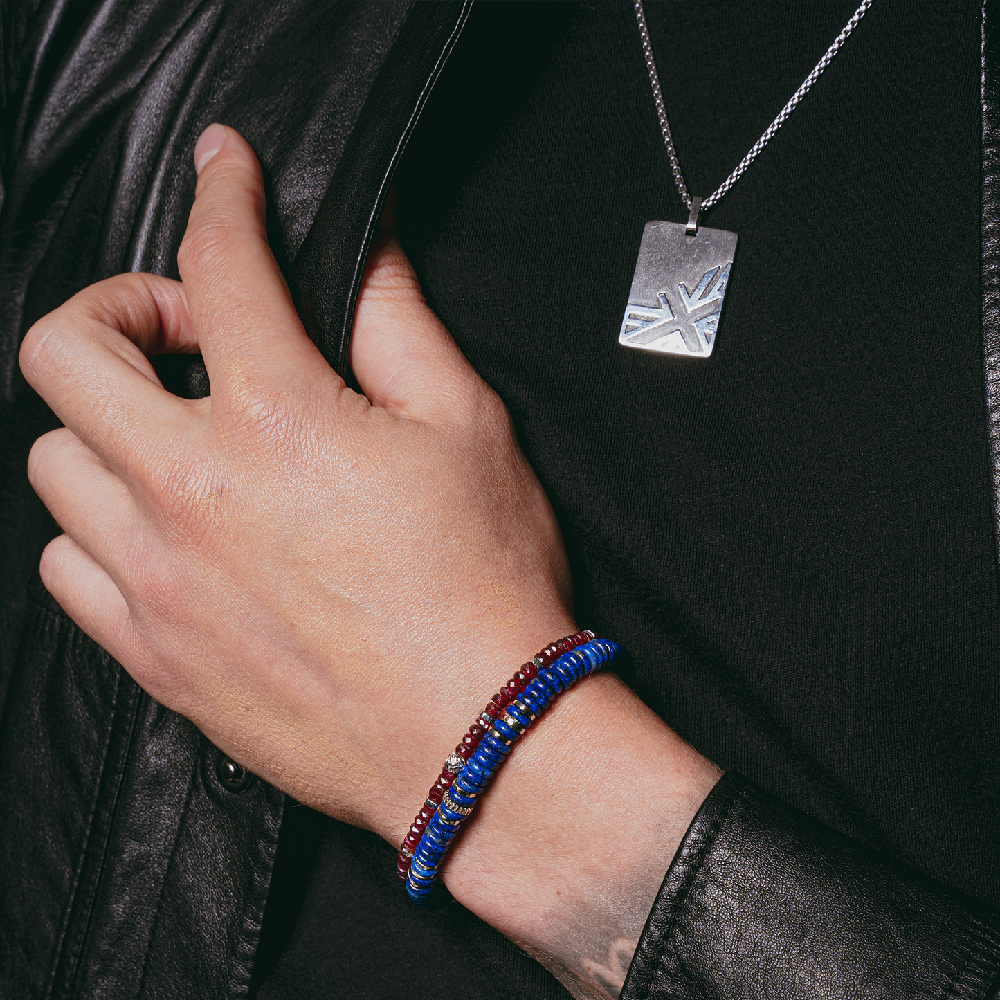 Regalia Flag Necklace In Stainless Steel