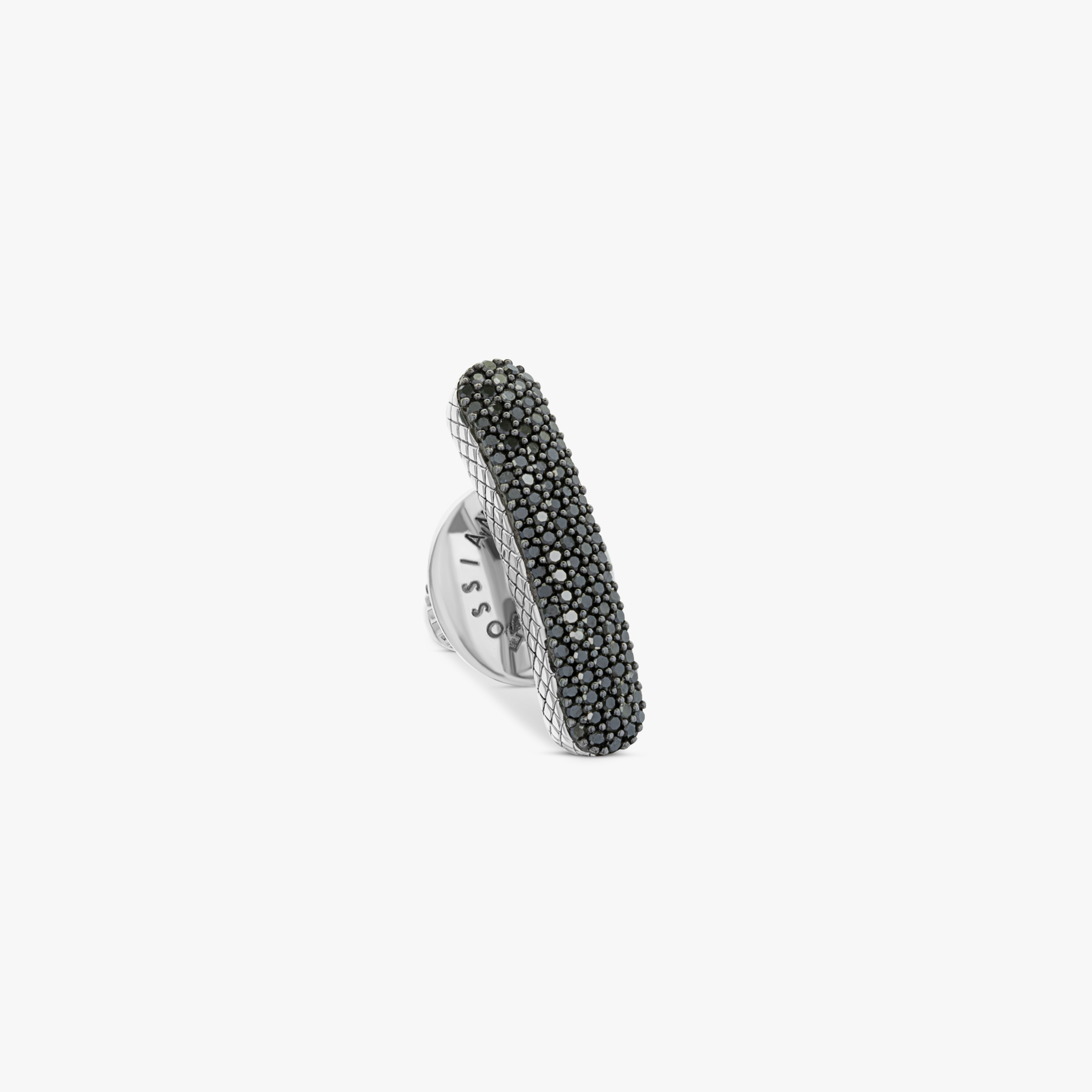 Baton Pin Diamond Sterling Silver