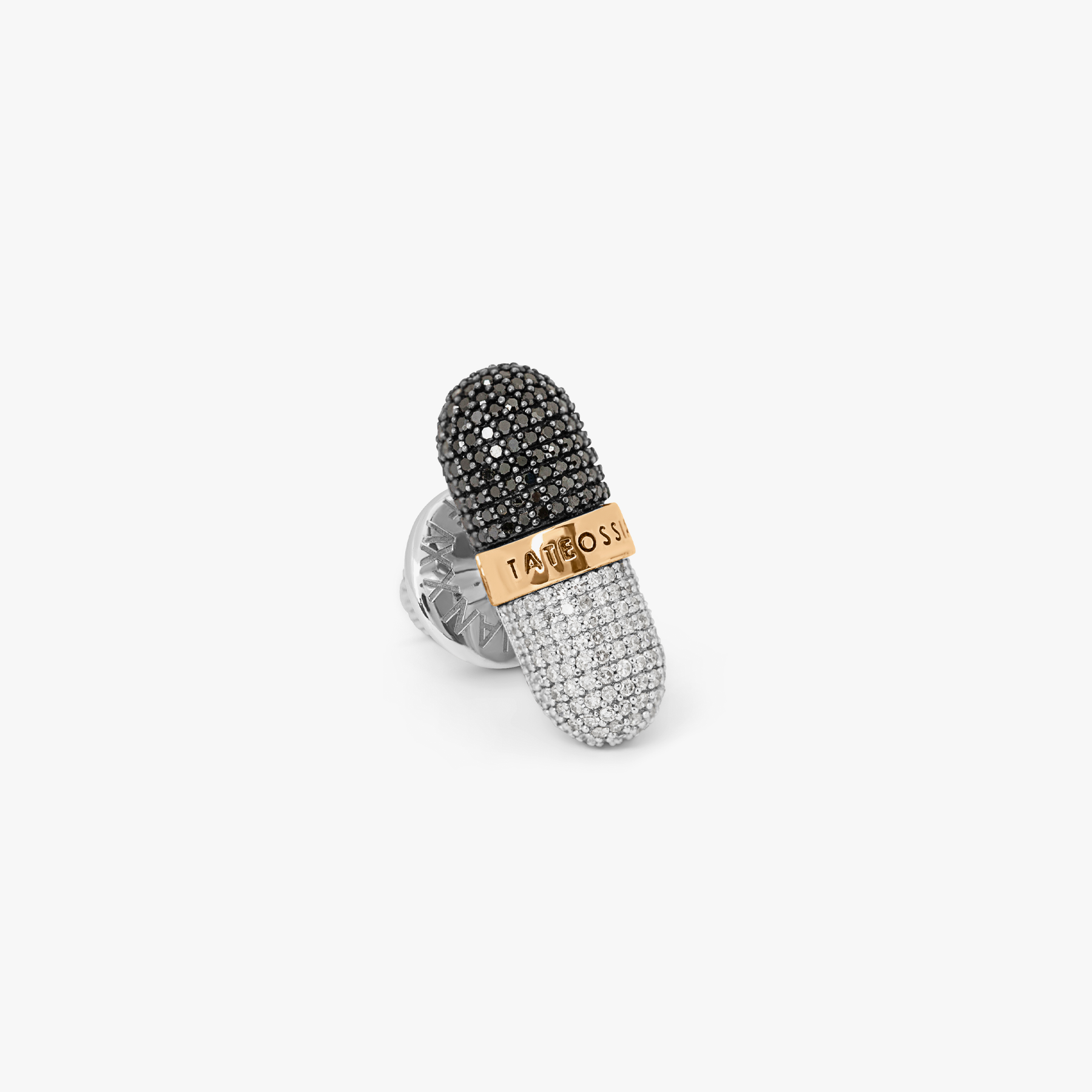 ELTON JOHN Pill XXV Collection Micro Pave Pill Pin Diamond 18K