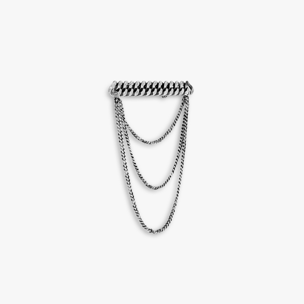 Sterling silver Catena Drop pin (UK) 2