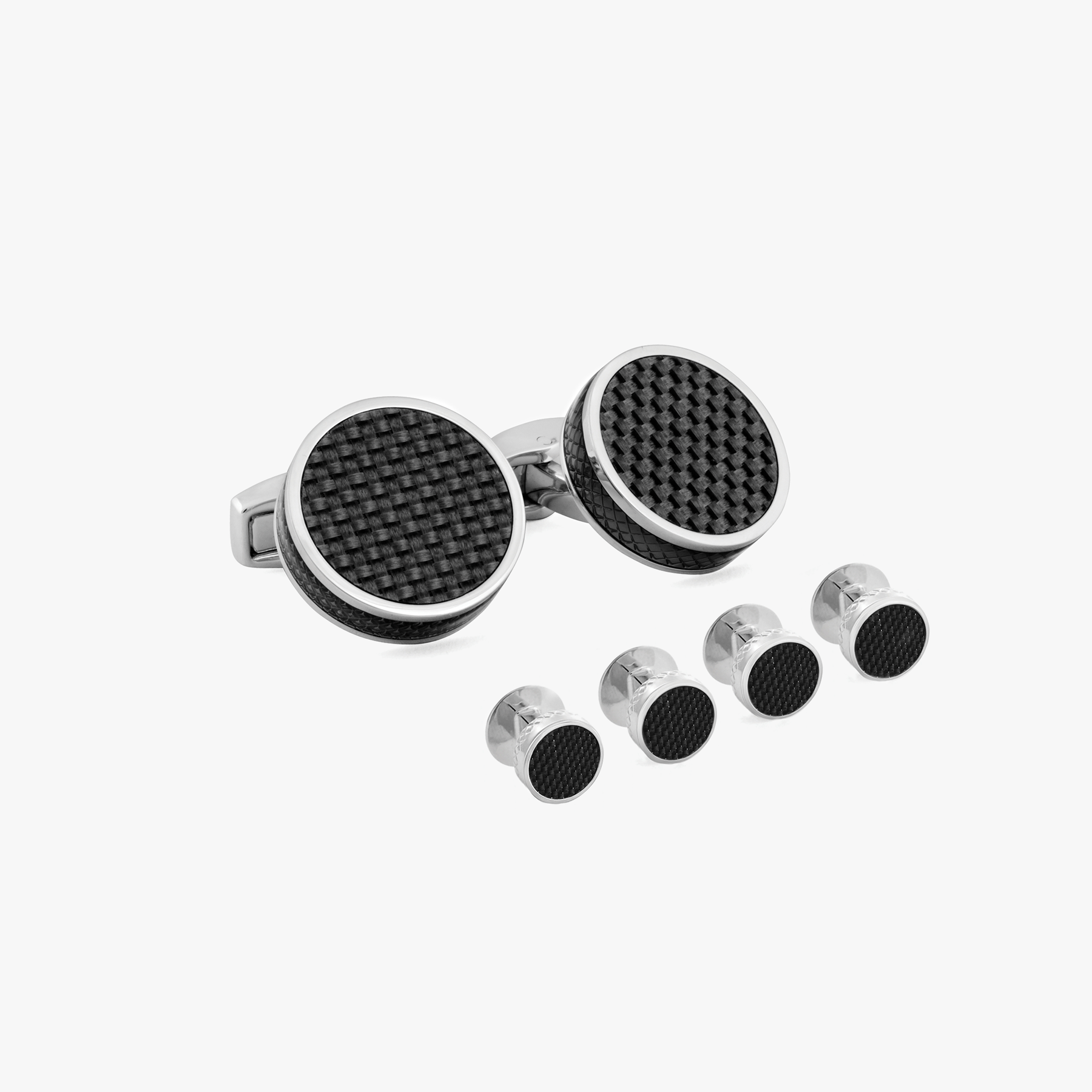 Disc stud set Palladium Plated