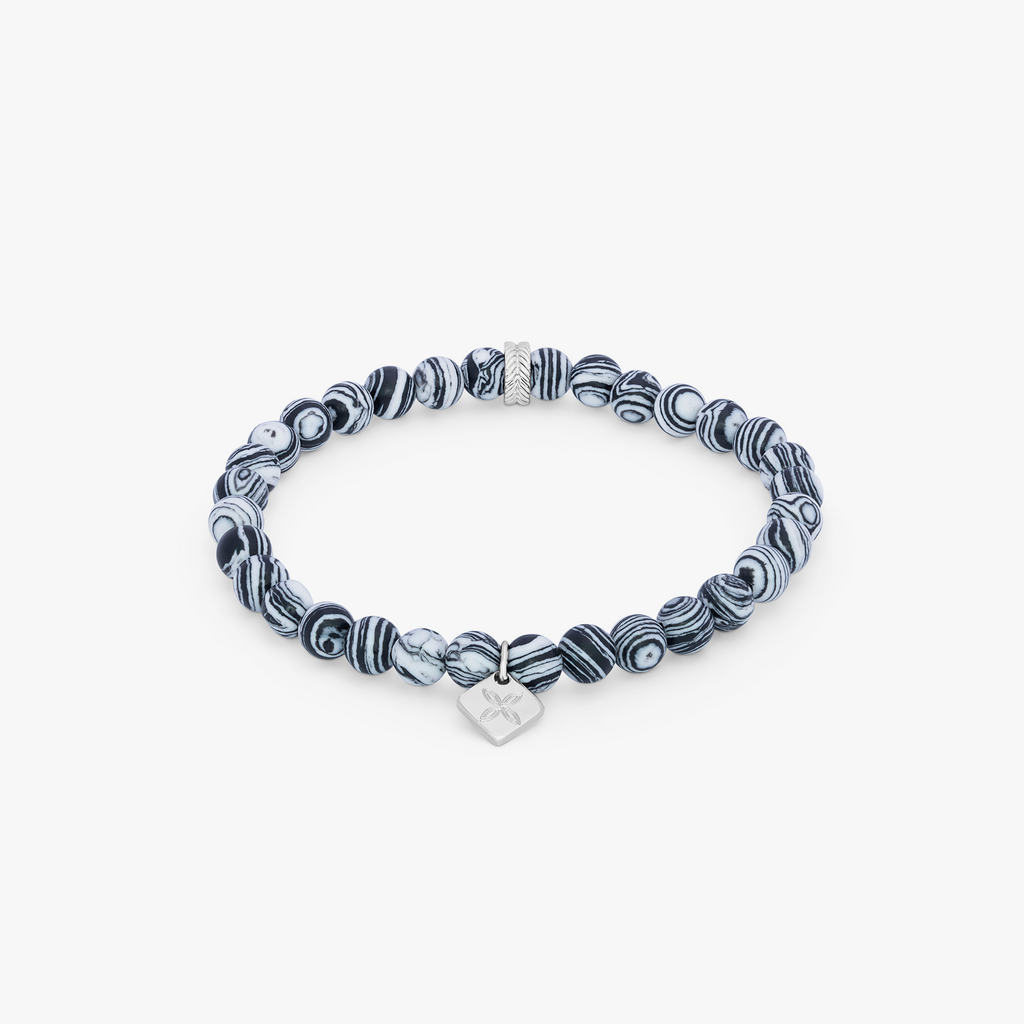 Thompson Multi-Colour Gunmetal Plated Calsilica Trio Bracelet  