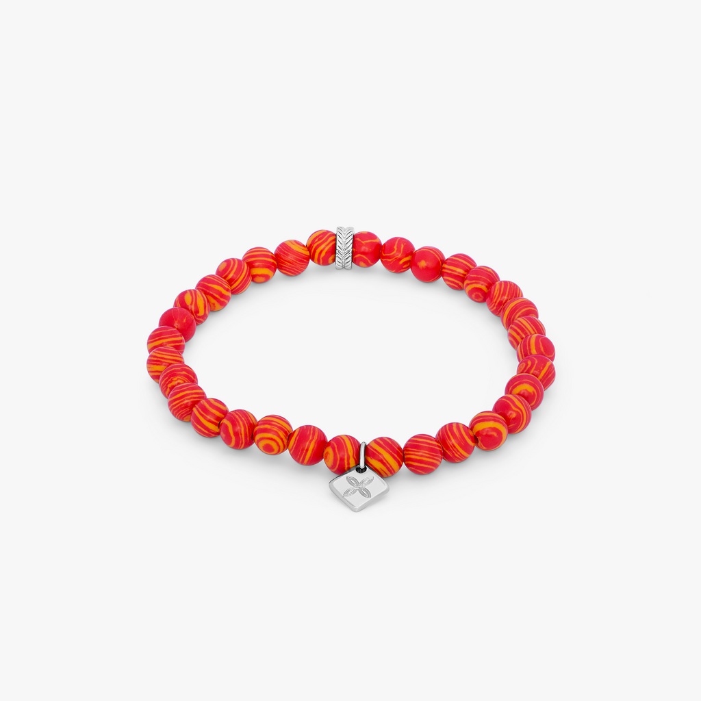 Thompson Multi-Colour Gunmetal Plated Calsilica Trio Bracelet  