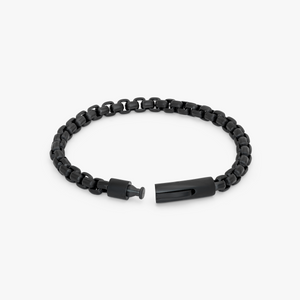 Thompson Black Stainless Steel Metallico Duo Bracelet   