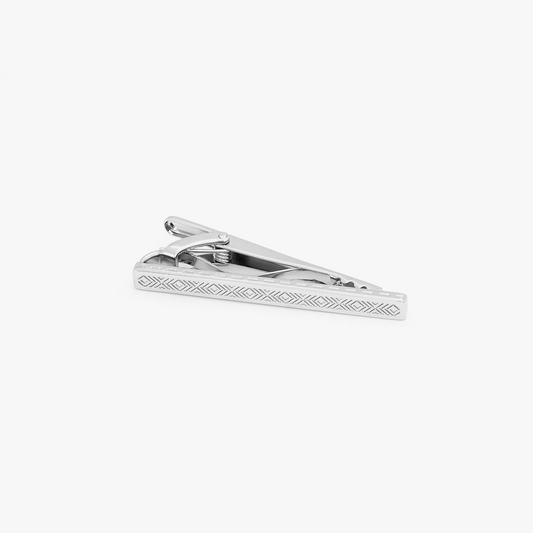 Thompson Silver Palladium Plated Metalico Energy Tie Clip