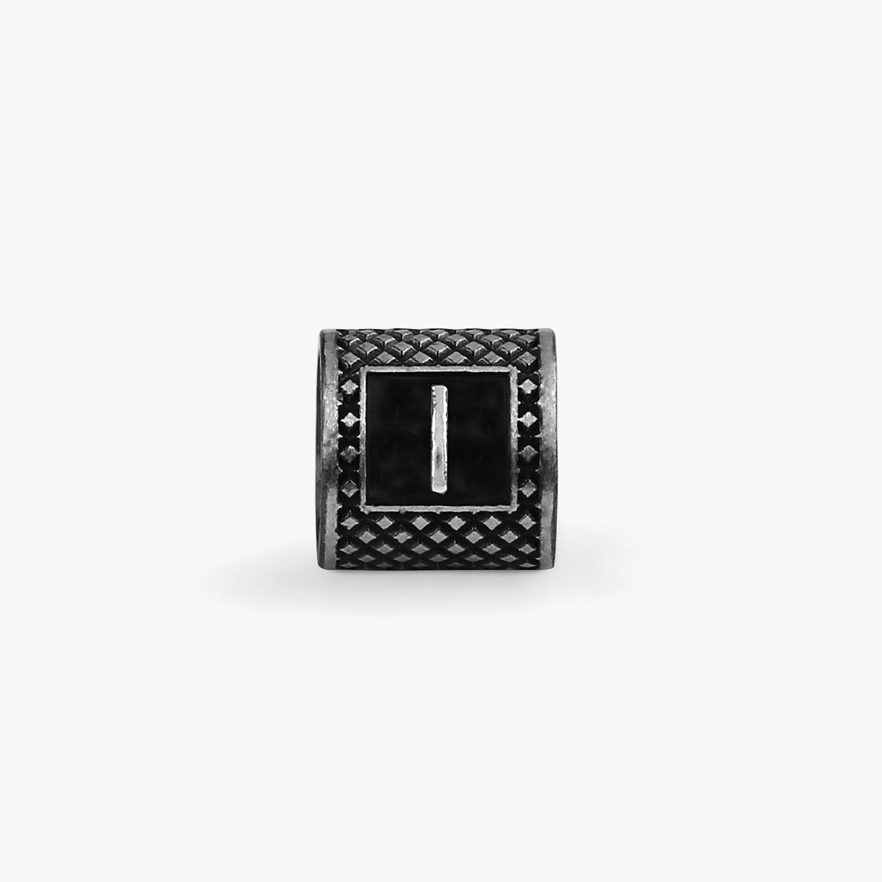 Lucky Me Initial I Charm Rhodium Plated Silver